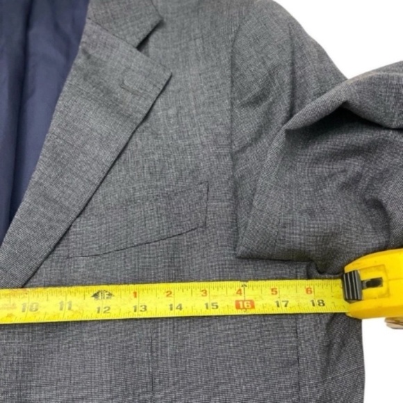 Suitsupply Lazio Blazer 52 Slim Fit Gray Pure Wool Angelico Fabric Single Breast - Picture 5 of 9